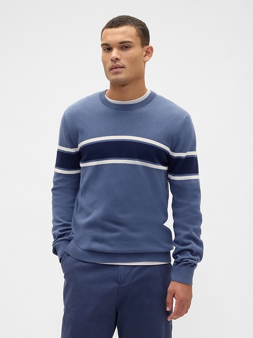 Image number 1 showing, Stripe Crewneck Sweater
