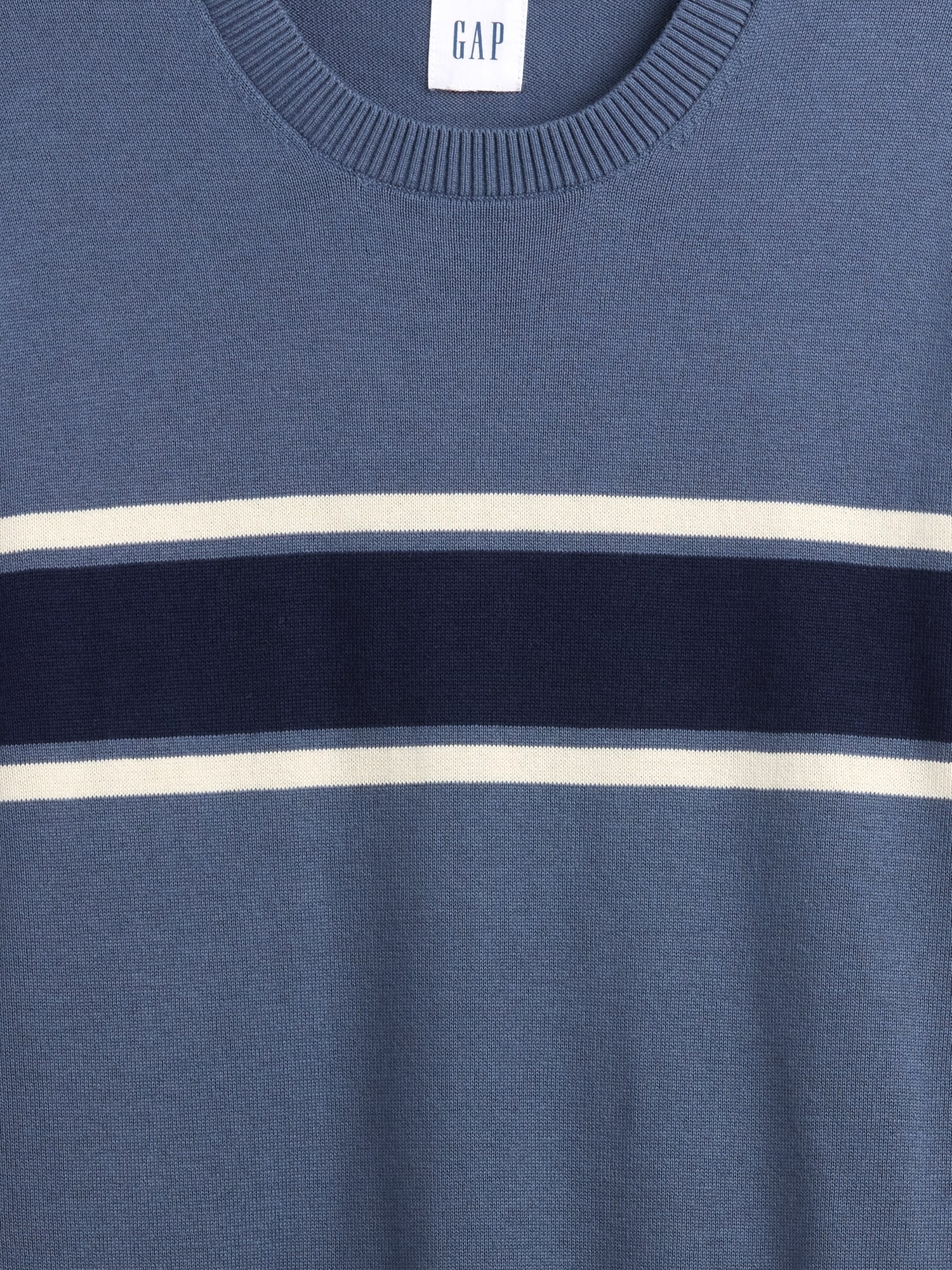 Gap Factory Stripe Crewneck Sweater In Blue