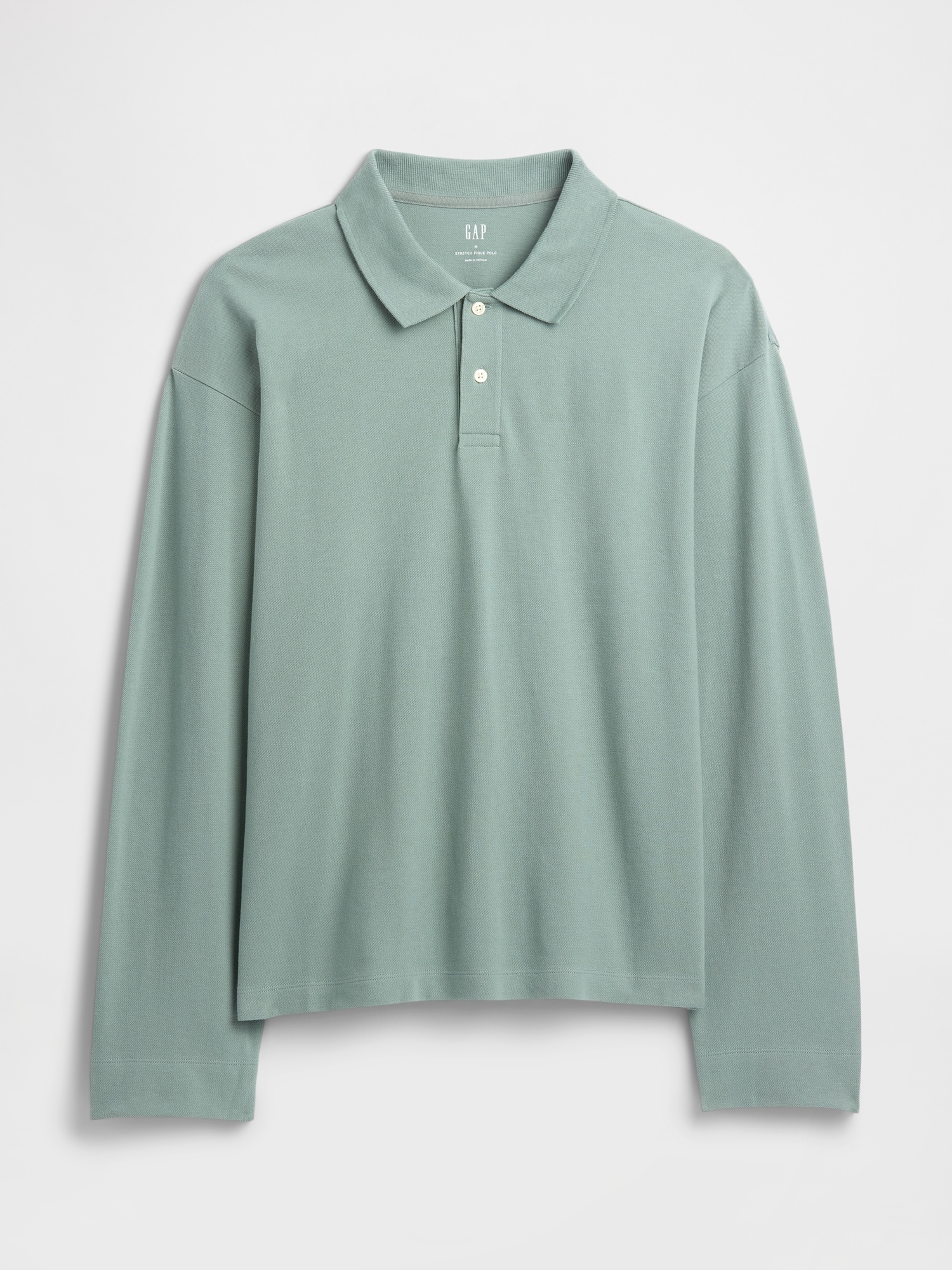 Gap Factory Boxy Stretch Pique Polo Shirt Shirt In Green