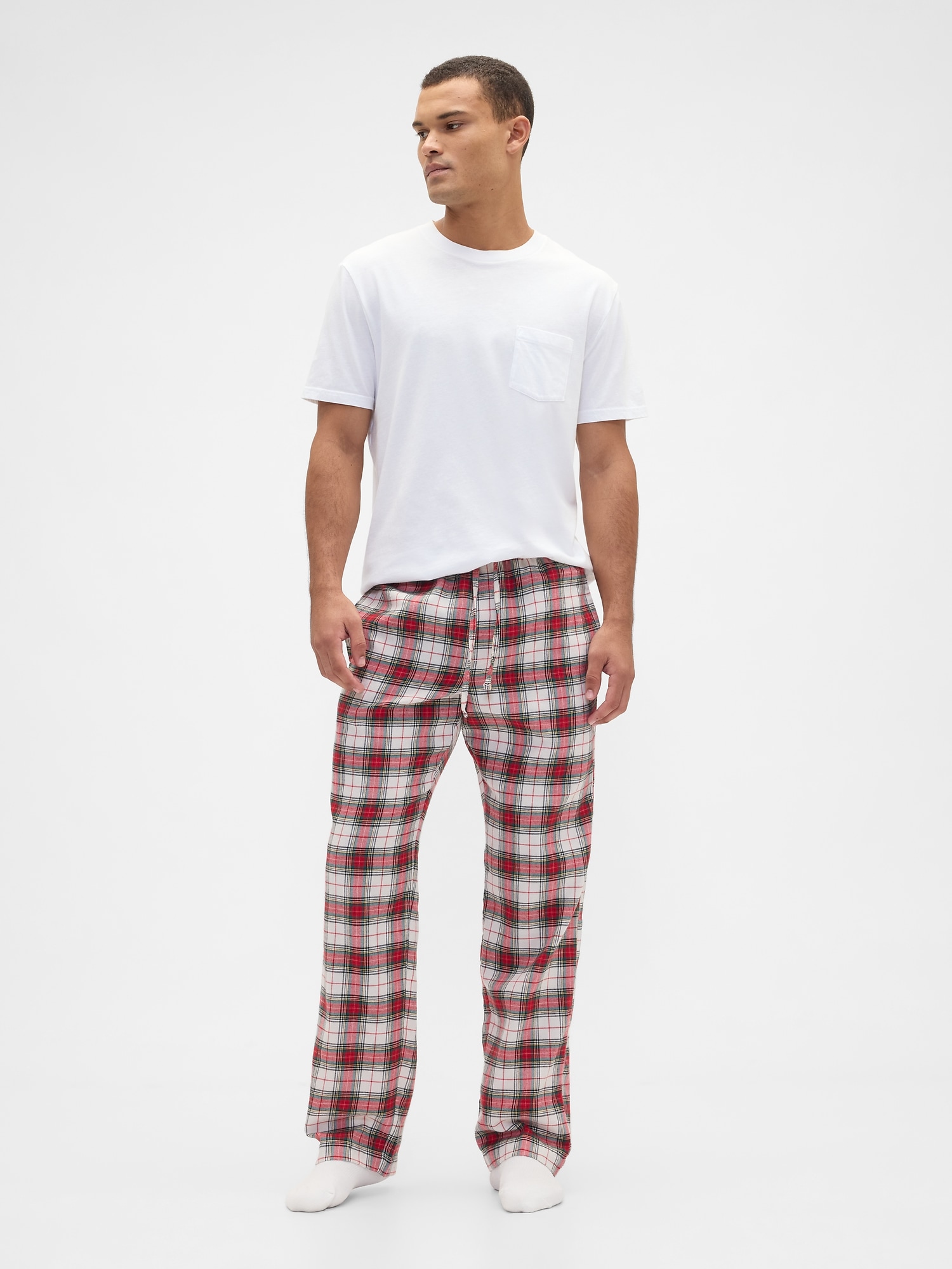 Relaxed Flannel PJ Pants - Red Tartan Plaid