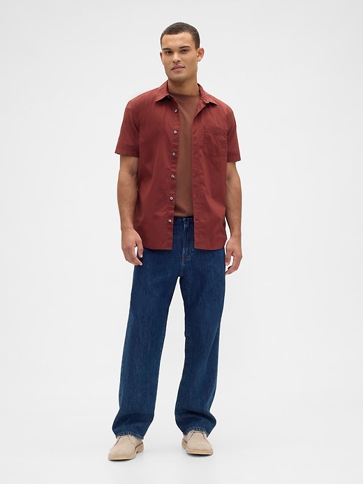 Image number 3 showing, Stretch Poplin Shirt in Standard Fit