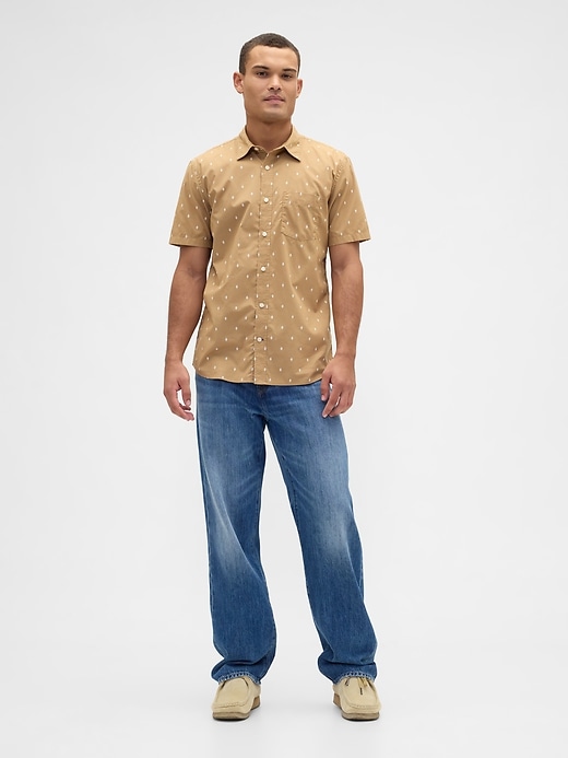 Image number 3 showing, Stretch Poplin Shirt in Standard Fit