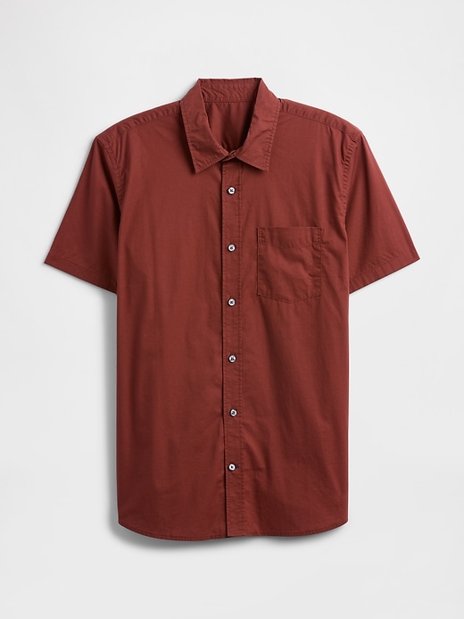 Image number 5 showing, Stretch Poplin Shirt in Standard Fit