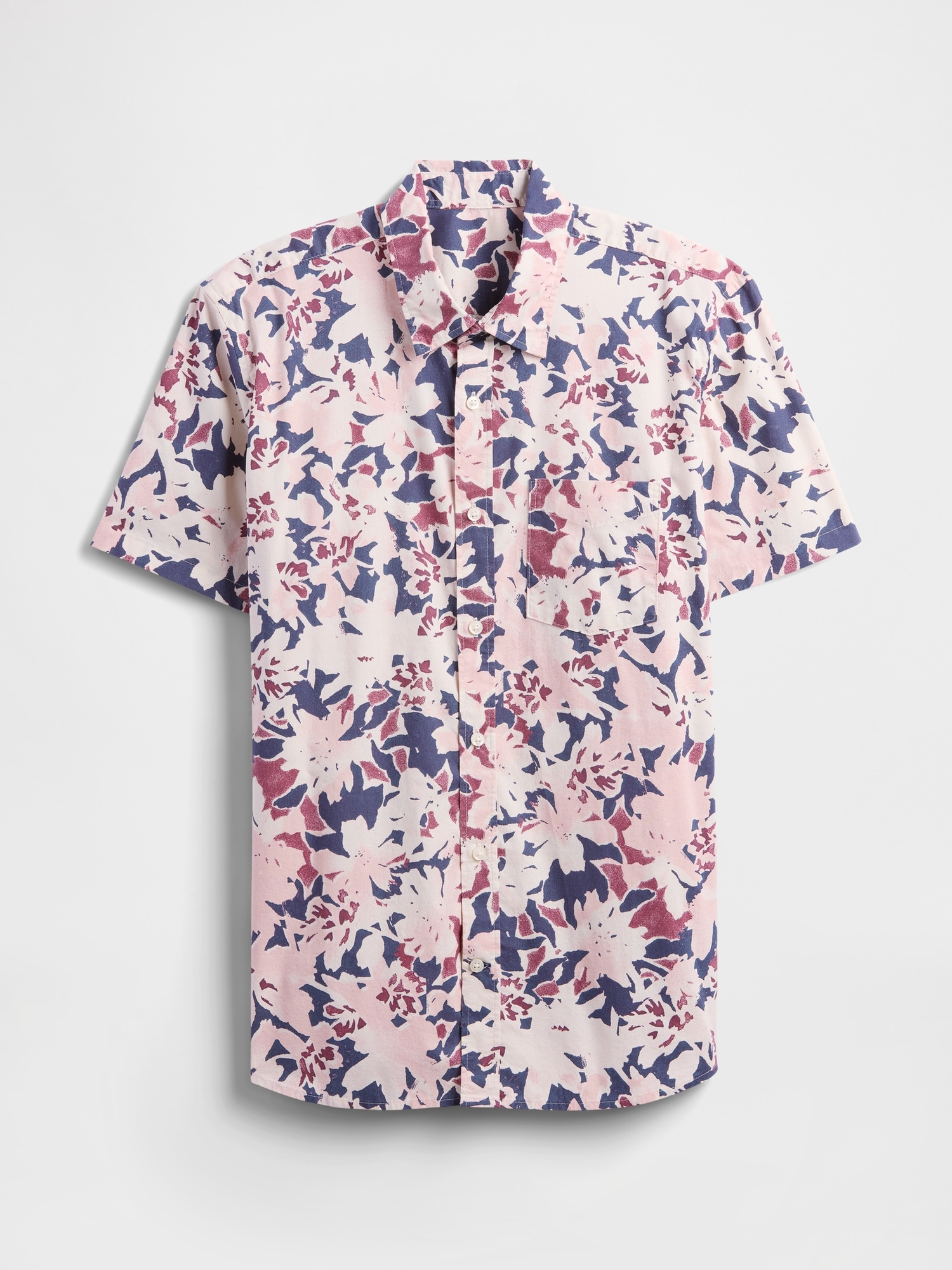 Gap Factory Stretch Poplin Shirt In Standard Fit In Multi