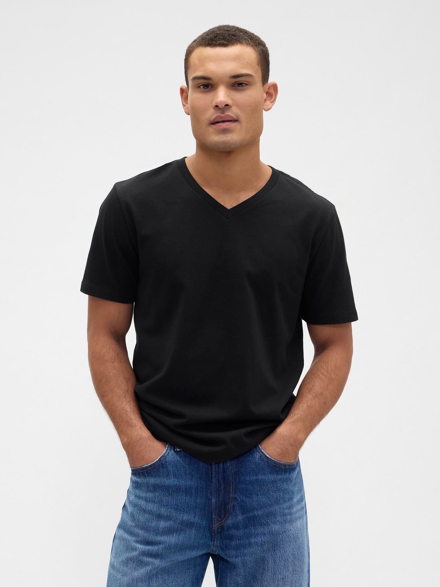 Everyday Soft V-Neck T-Shirt - Black