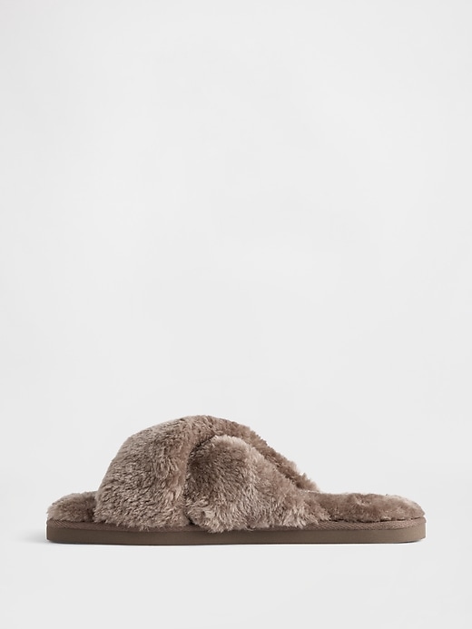 Image number 4 showing, Faux-Fur Slippers