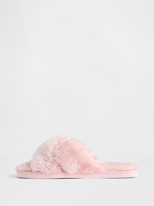 Image number 4 showing, Faux-Fur Slippers