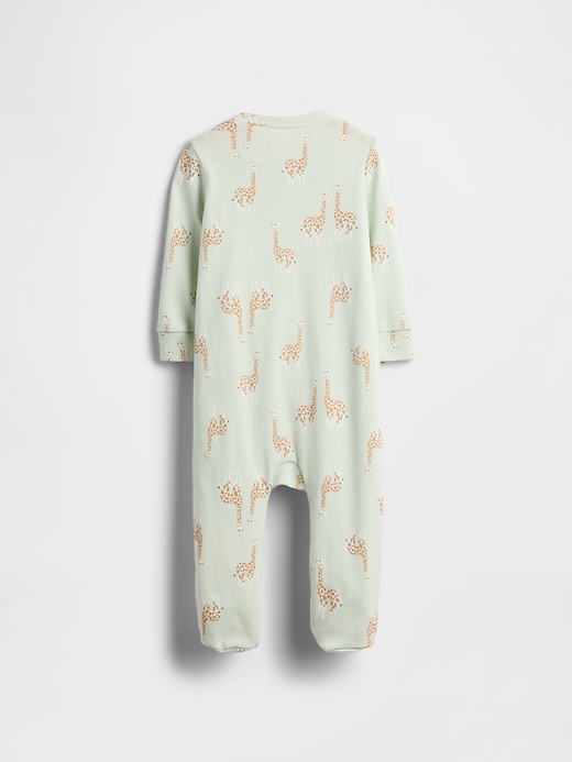 Image number 2 showing, Baby Print Two-Way Zip One-Piece