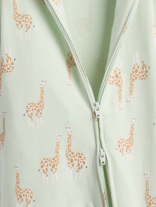 Image number 3 showing, Baby Print Two-Way Zip One-Piece