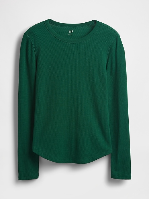 Image number 5 showing, Waffle-Knit Crewneck T-Shirt