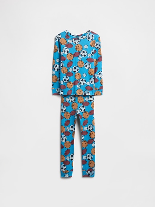 Image number 1 showing, Kids & babyGap 100% Organic Cotton Sports PJ Set