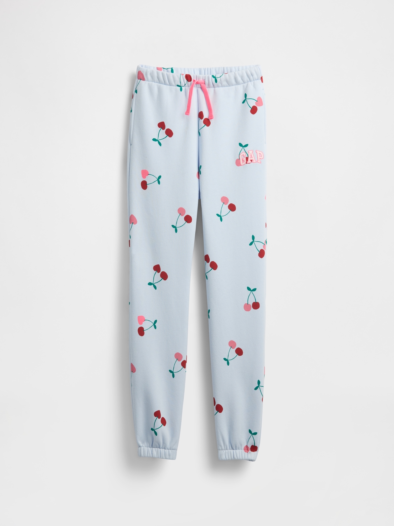 Kids Relaxed Gap Logo Joggers - Cherry Print
