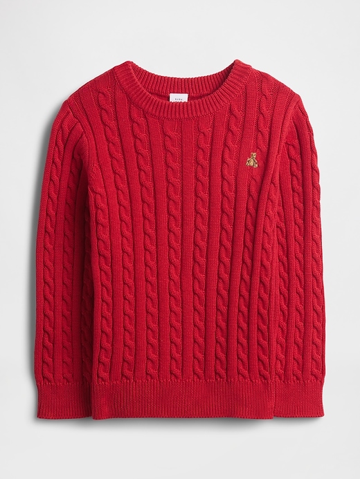 Image number 1 showing, babyGap Cable-Knit Crewneck Sweater