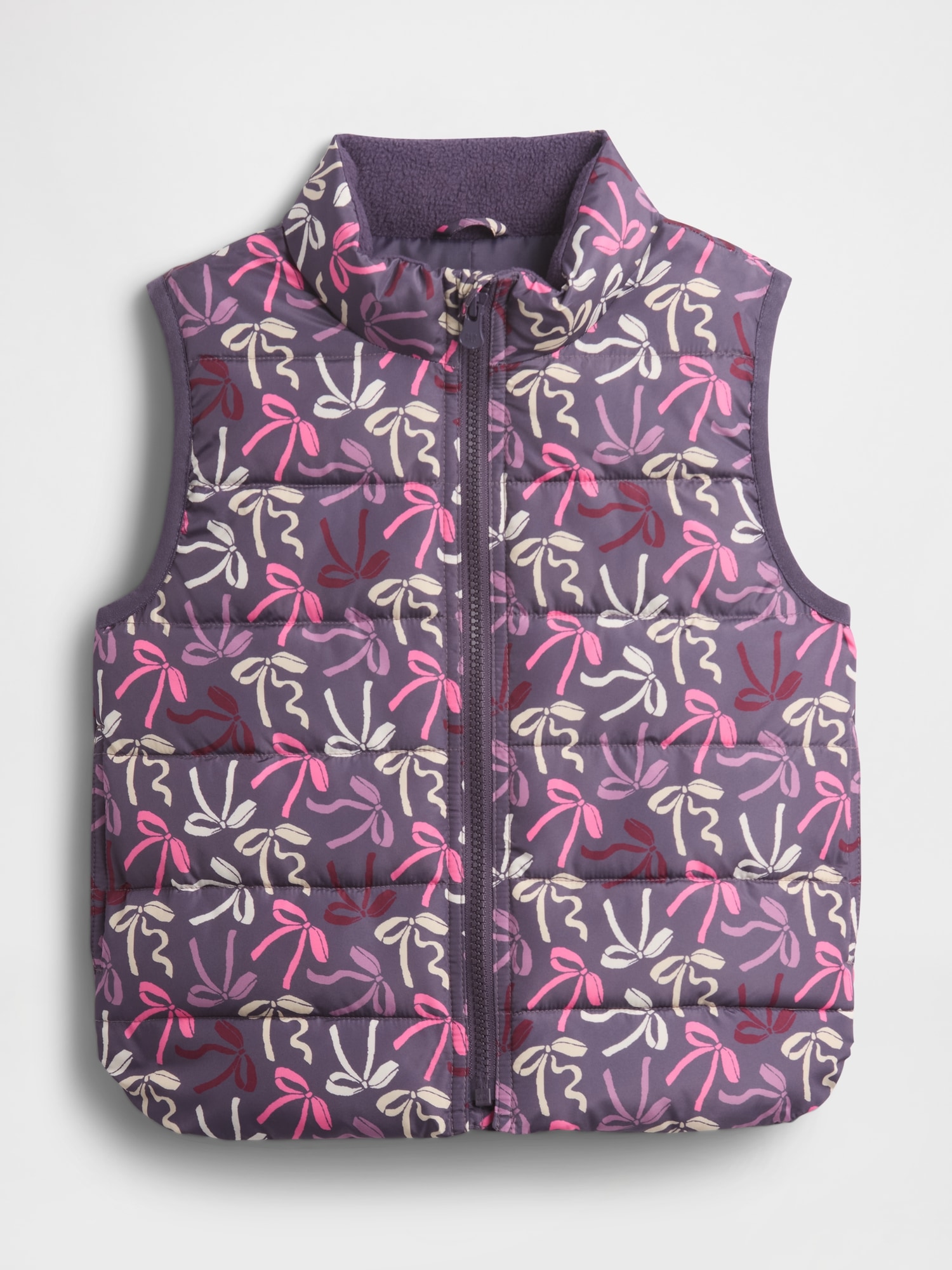 babyGap ColdControl Puffer Vest - Dark Violet Bows