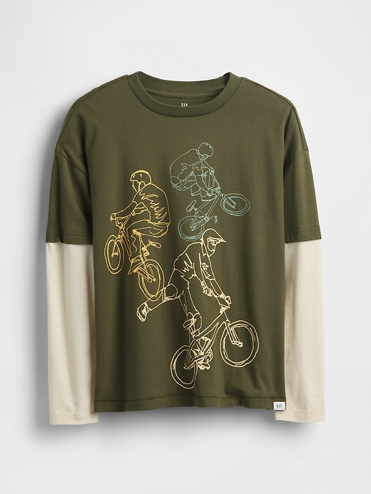Image number 1 showing, Kids Relaxed Graphic T-Shirt