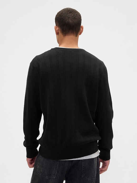 Image number 2 showing, CashSoft Ribbed Crewneck Sweater