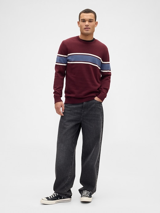 Image number 3 showing, Stripe Crewneck Sweater