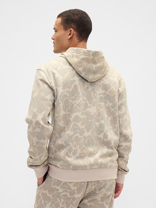 Image number 2 showing, Relaxed Gap Logo Print Zip Hoodie