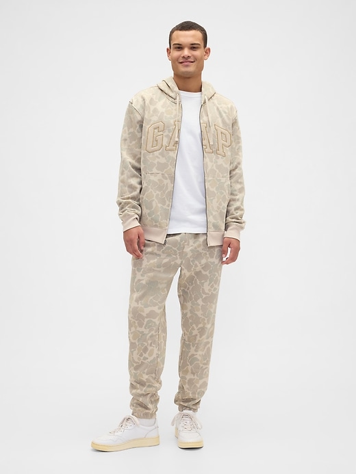 Image number 3 showing, Relaxed Gap Logo Print Zip Hoodie