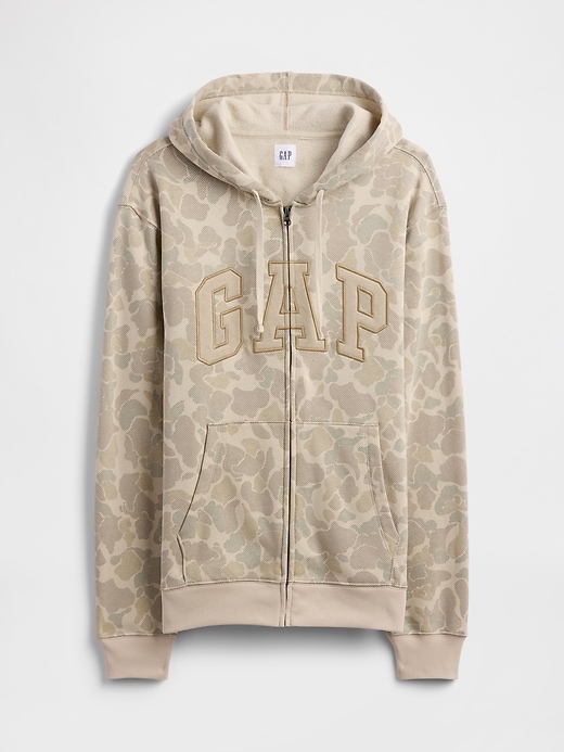 Image number 4 showing, Relaxed Gap Logo Print Zip Hoodie