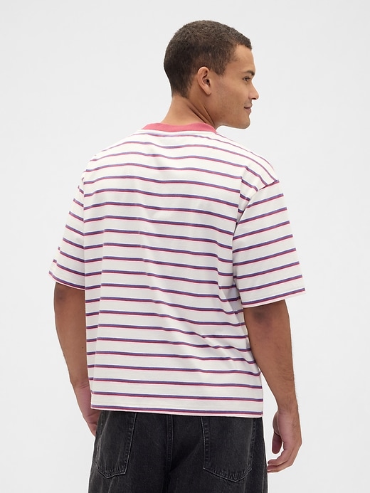 Image number 2 showing, Vintage Soft Stripe Boxy T-Shirt