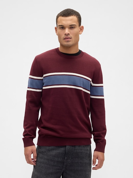 Image number 1 showing, Stripe Crewneck Sweater
