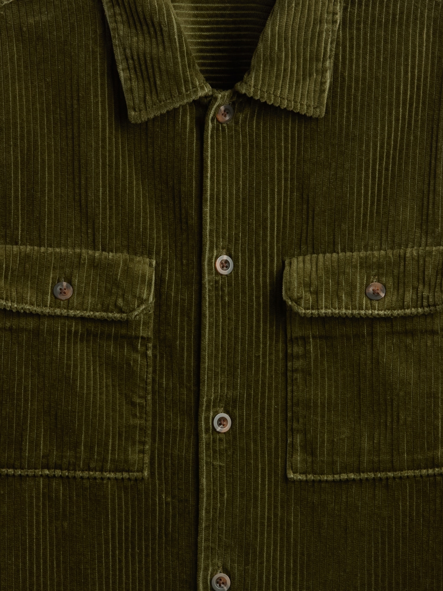 Gap Factory Relaxed Corduroy Overshirt In Green
