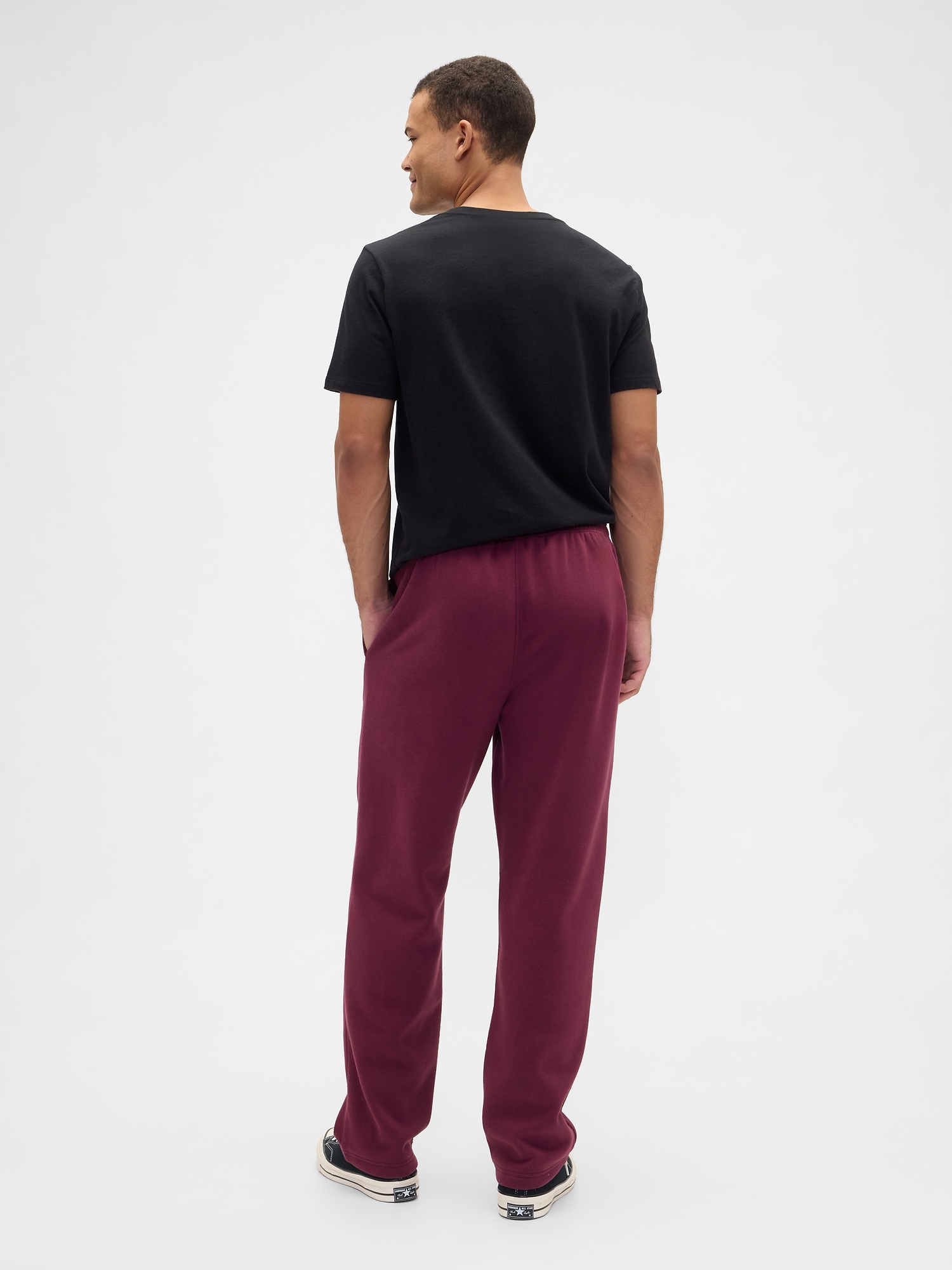 Gap Factory Vintage Soft Straight-leg Sweatpants In Red