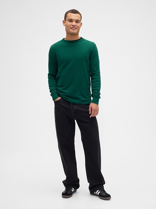 Image number 3 showing, Waffle-Knit Crewneck T-Shirt