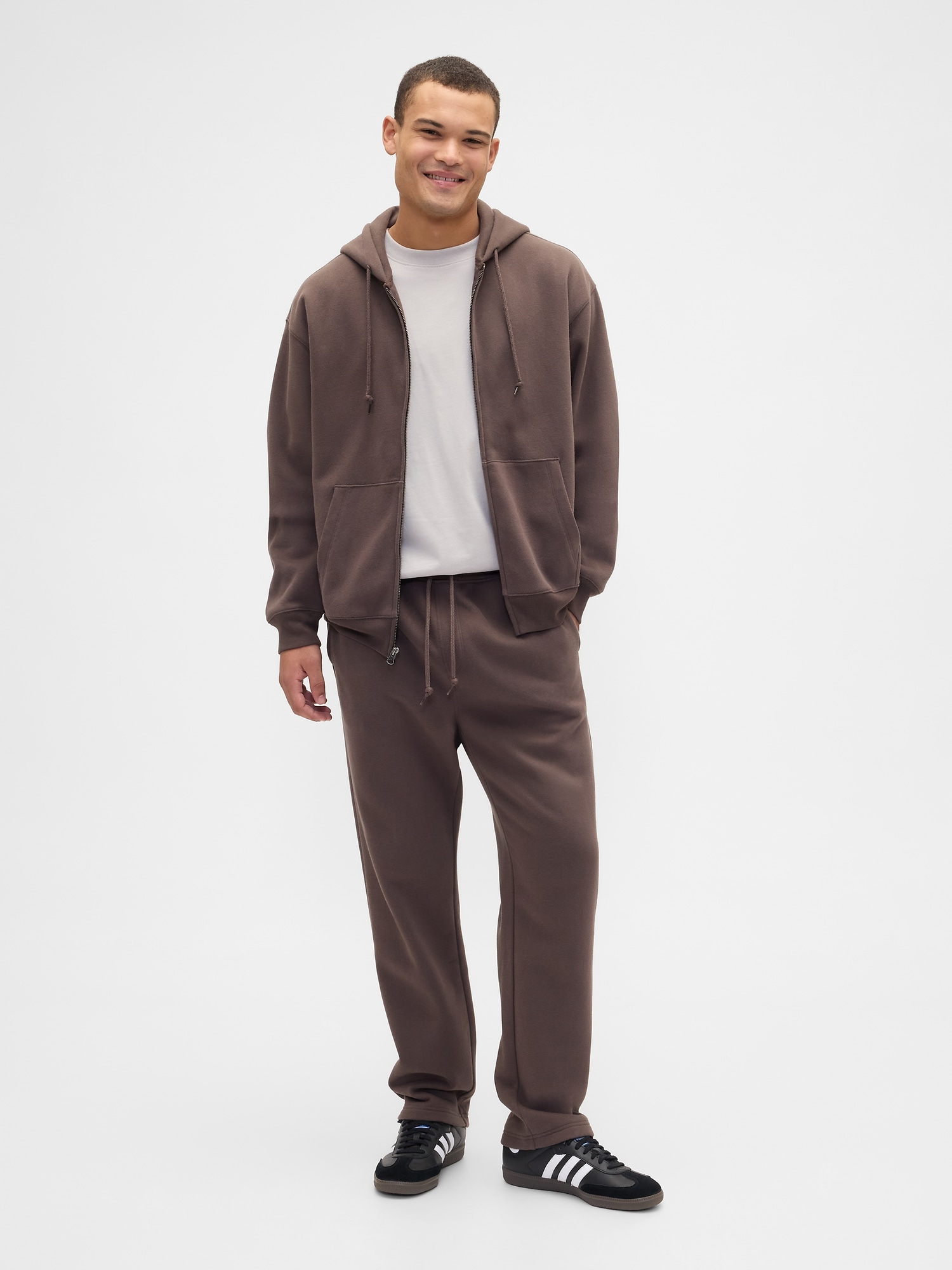 Vintage Soft Straight-Leg Sweatpants - New Brown