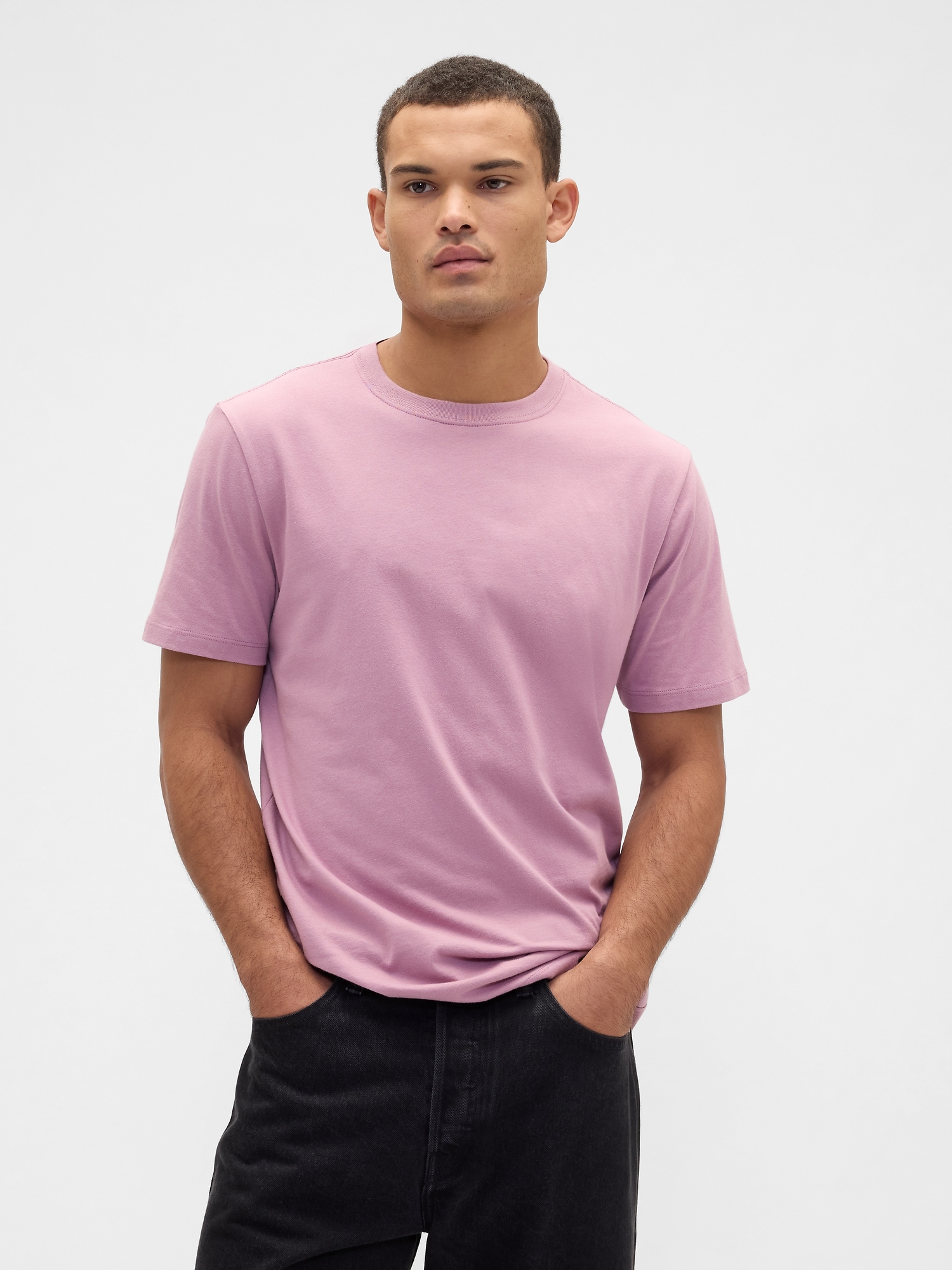 Everyday Soft Crewneck T-Shirt - Wispy Purple Mauve