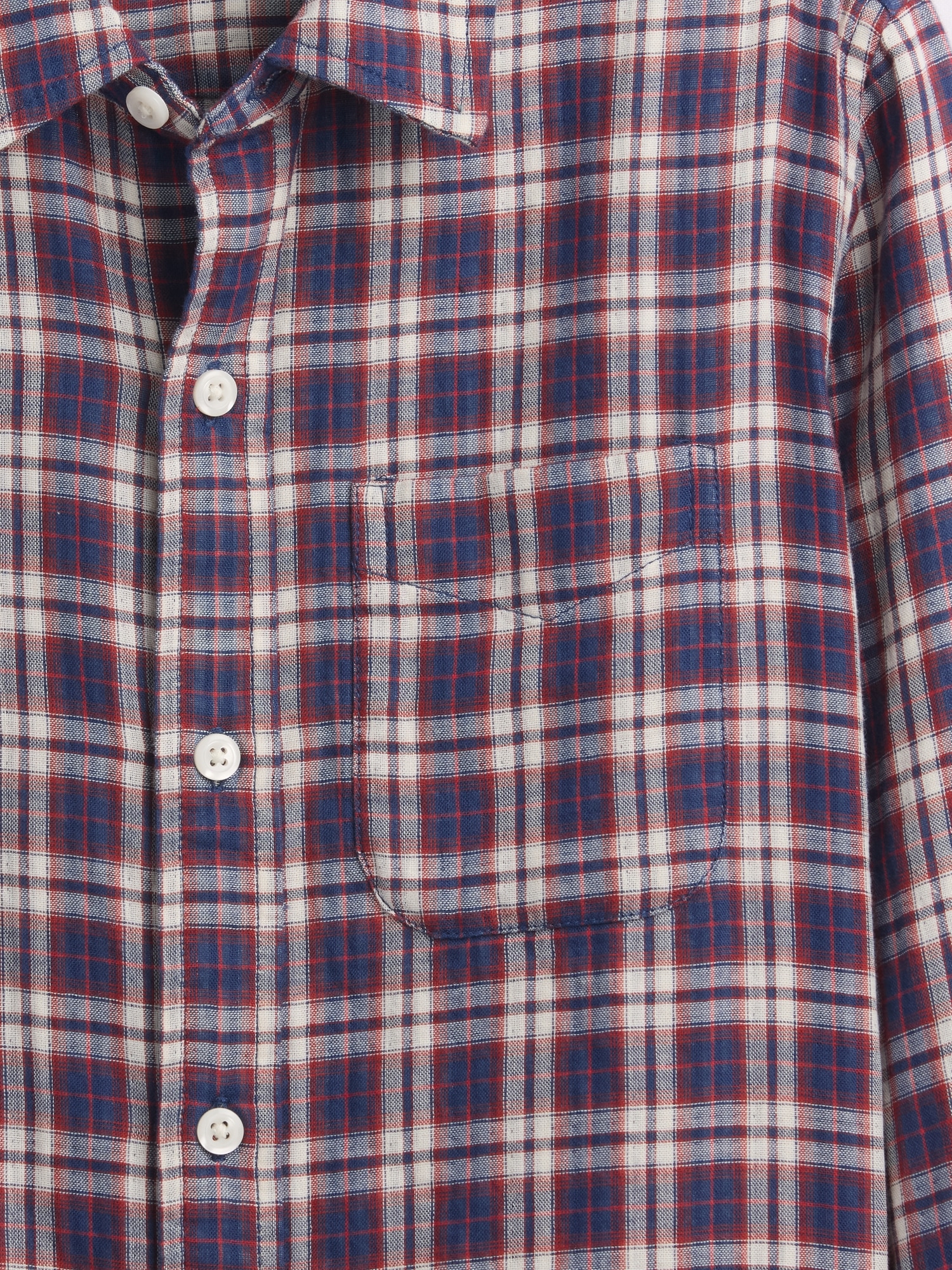 Gap Factory Kids Plaid Shirt In Multi