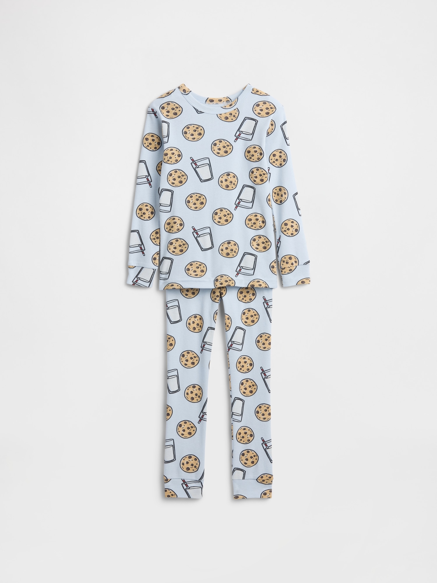 babyGap 100% Organic Cotton Milk & Cookies PJ Set - Serene Blue