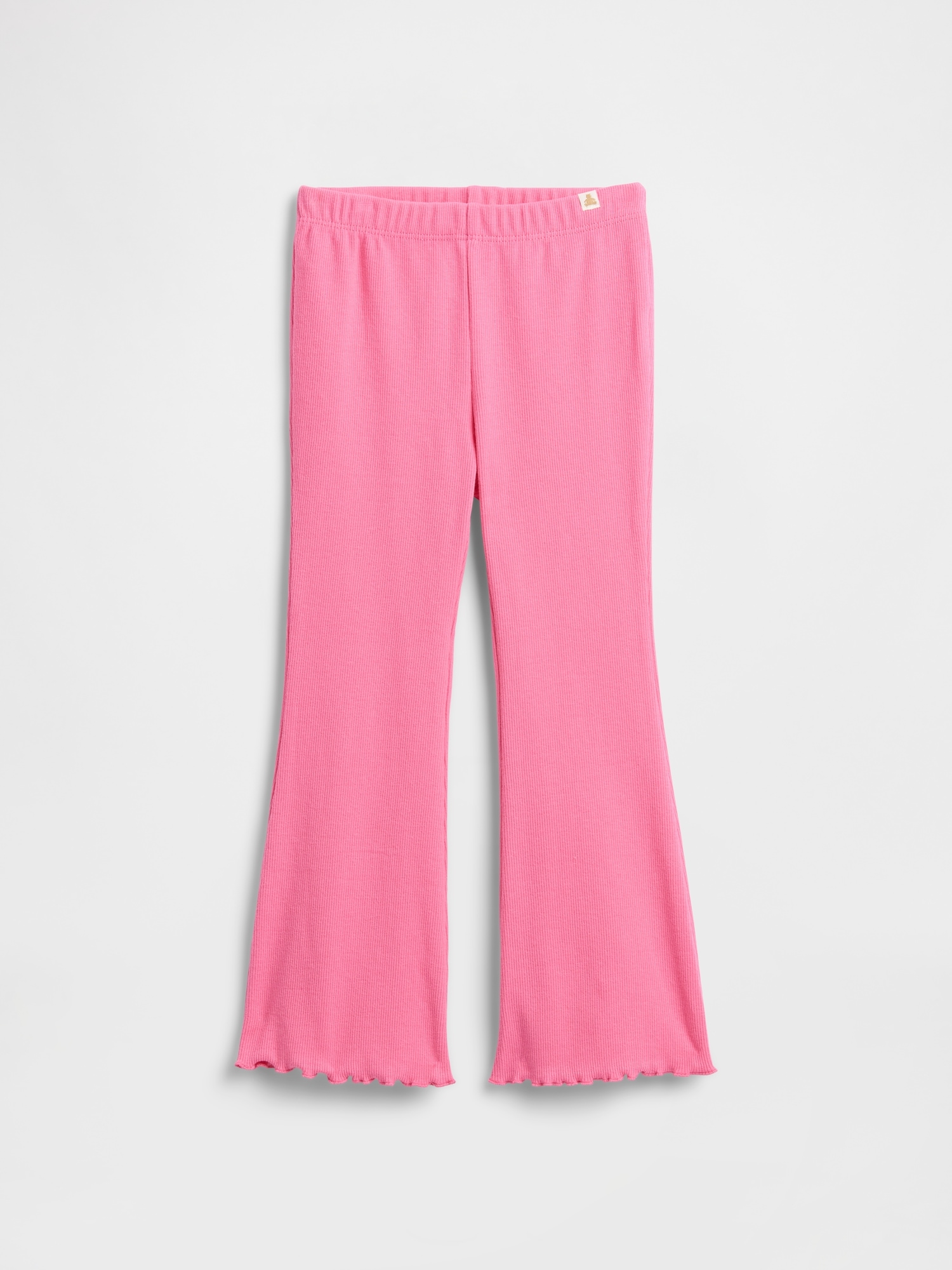 babyGap Ribbed Pull-On Print Flare Leggings - Love Letter Pink