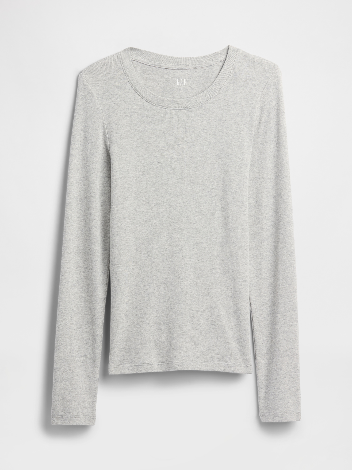 Gap Factory Modern Ribbed Crewneck T-shirt In Gray