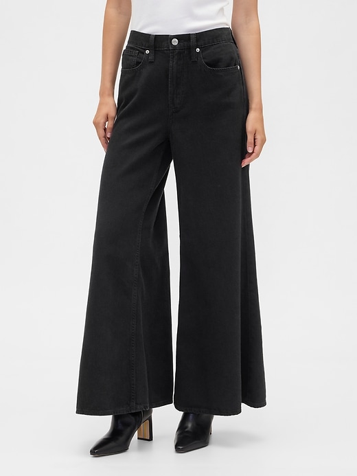 Image number 2 showing, High Rise SuperLight Palazzo Jeans