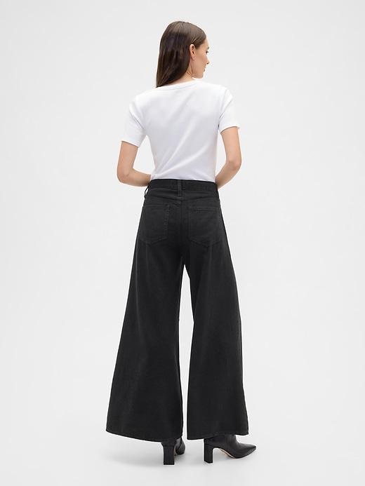Image number 4 showing, High Rise SuperLight Palazzo Jeans