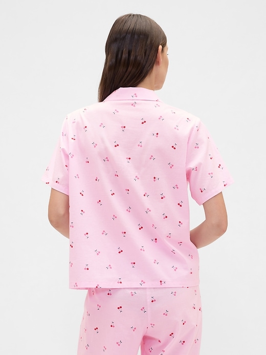 Image number 2 showing, Print Poplin PJ Shirt