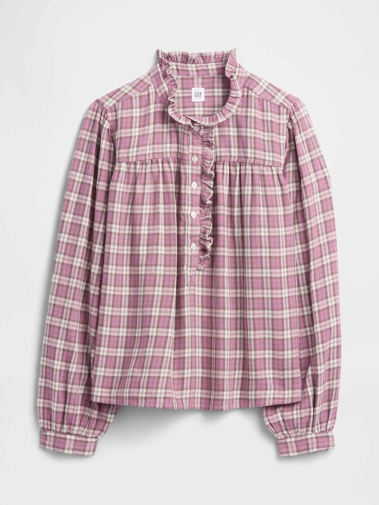 Gap Factory Oversized Ruffle Top In Multi
