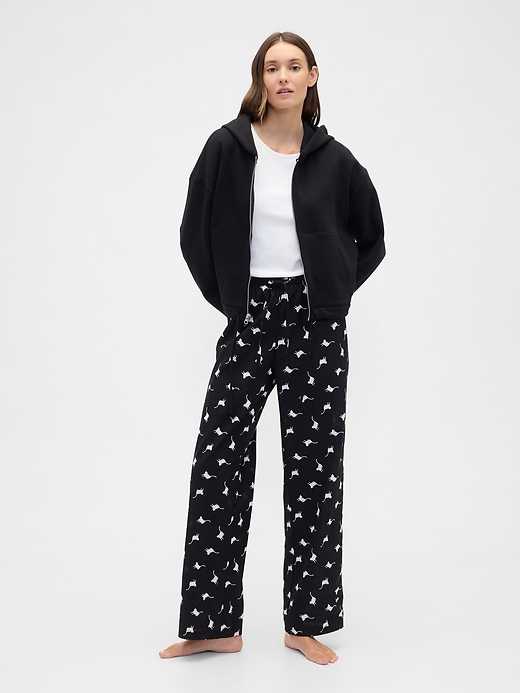 Image number 1 showing, Print Poplin PJ Pants