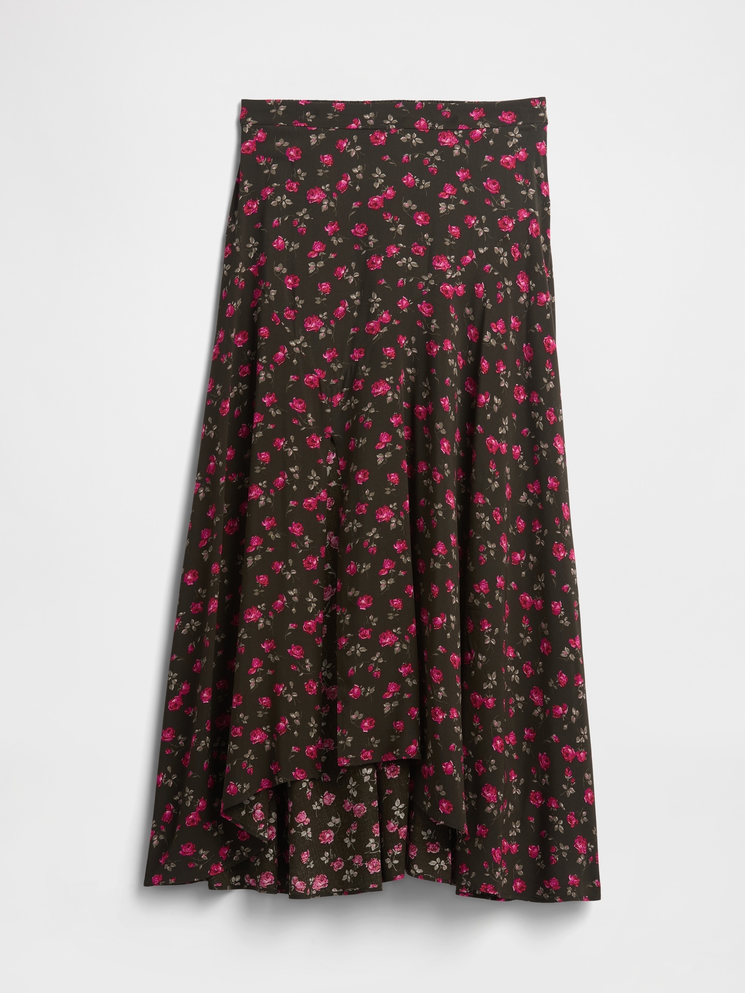 Gap Factory Seamed Midi Skirt In Multi