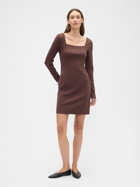 Squareneck Mini Dress