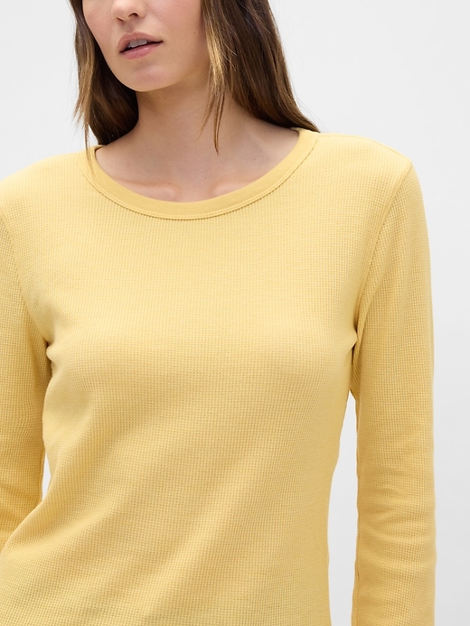 Image number 4 showing, Waffle-Knit Crewneck T-Shirt