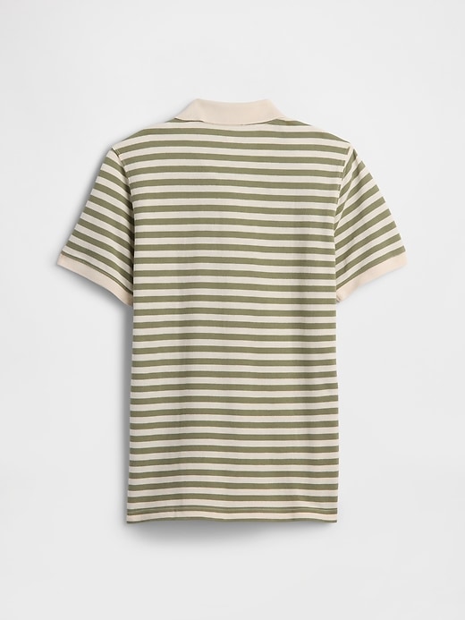 Image number 2 showing, Stripe Pique Polo Shirt