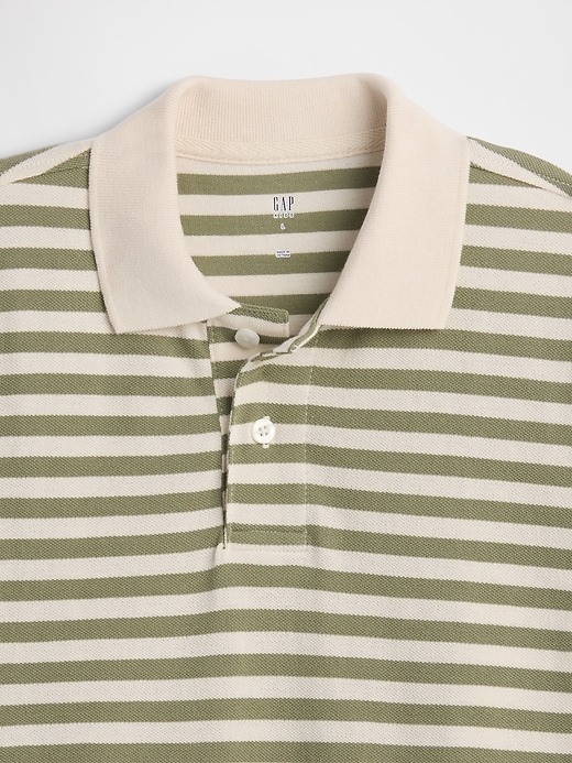 Image number 3 showing, Stripe Pique Polo Shirt