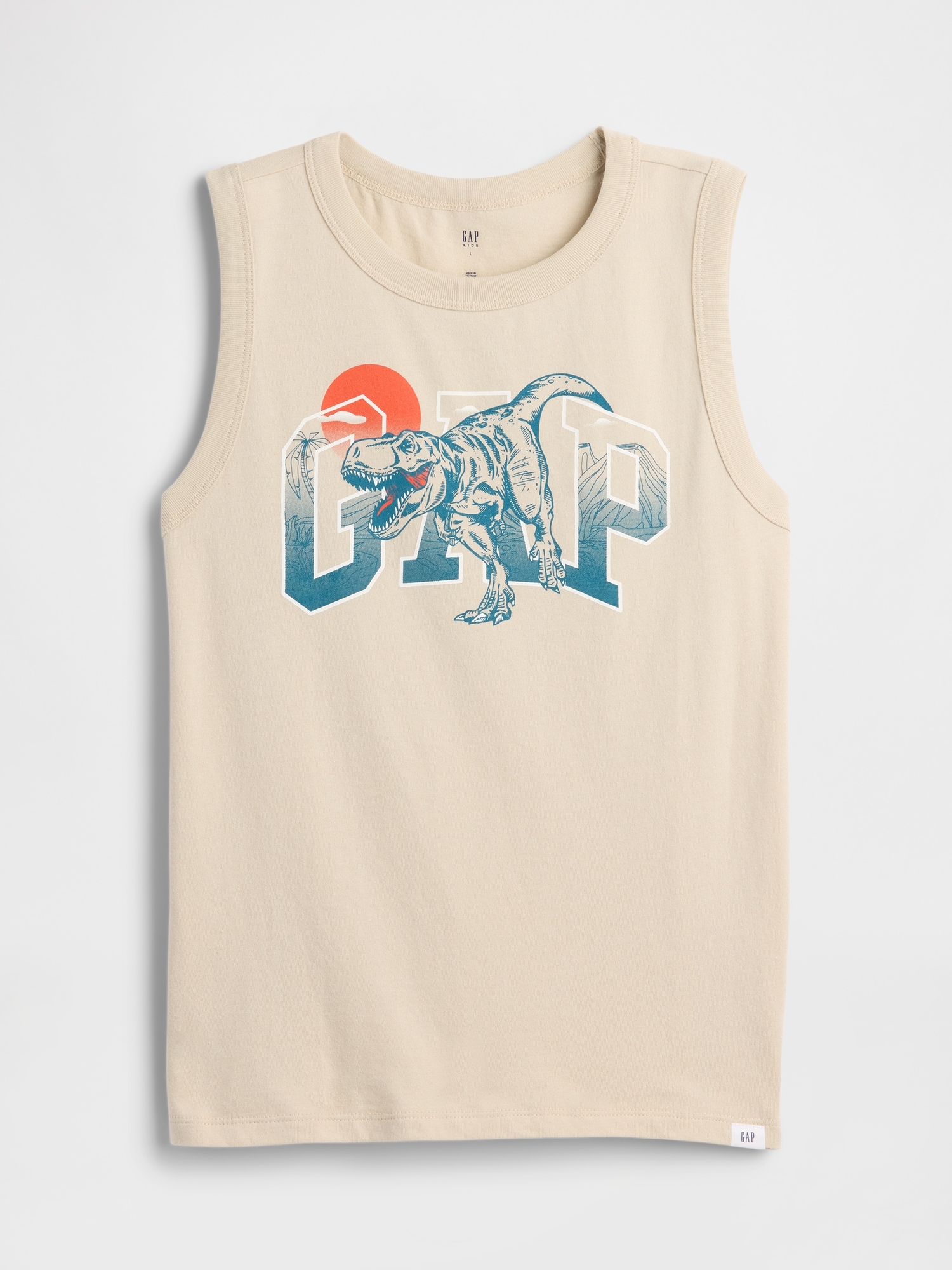Kids Gap Logo Muscle Tank Top - Blue
