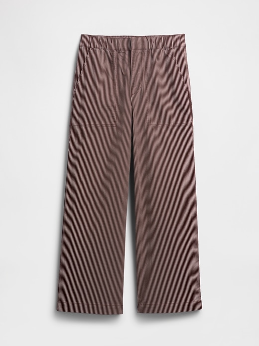 Image number 7 showing, High Rise Easy Stripe Wide-Leg Khakis