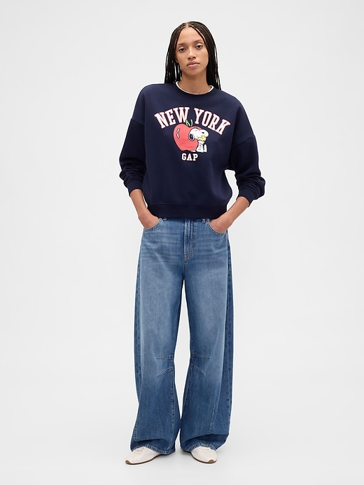 Image number 3 showing, Peanuts Oversized Gap Logo Sweatshirt