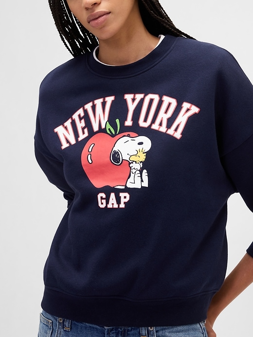 Image number 4 showing, Peanuts Oversized Gap Logo Sweatshirt