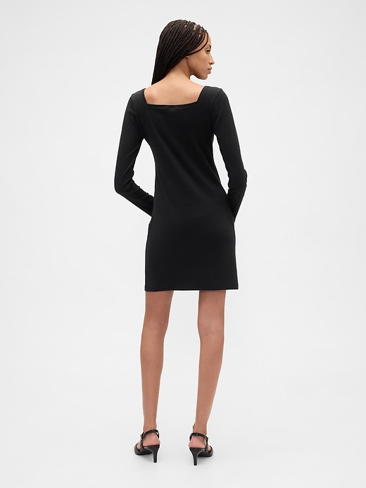 Image number 2 showing, Squareneck Mini Dress